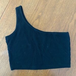 2 for 1 One Shoulder top! Red and Black!